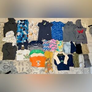 Mixed Bundle of 32 pc Baby Boy Clothes 6 - 24 Months/2T. Carter’s. EUC.